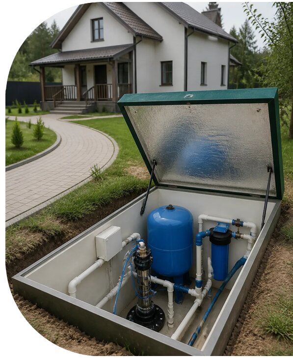 Автономное водоснабжение дома в Кунгуре от 153840 р. | АПаруса-Кнг