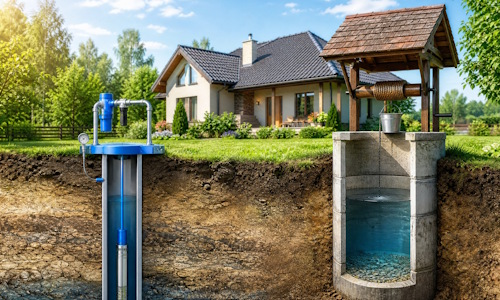 Автономное водоснабжение загородного дома Кунгур: скважина или колодец 